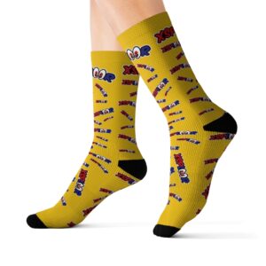 XSPLOOR Arched Logo Socks - Lemon Yellow