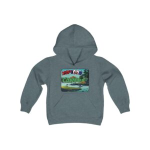 XSPLOOR Camping - River Tent (Kids Hooded Sweatshirt)