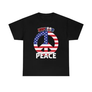 XSPLOOR Peace - Patriotic (Adults Cotton Tee)