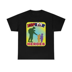 XSPLOOR Heroes - Soldier and Children (Adults Cotton Tee)
