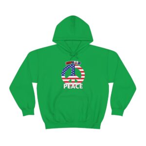 XSPLOOR Peace - Patriotic (Adult Hooded Sweatshirt)