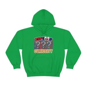 XSPLOOR Curiosity - Light Question Marks (Adult Hooded Sweatshirt)