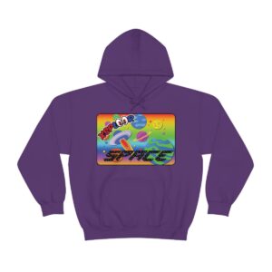 XSPLOOR Space - Rainbow UFO (Adult Hooded Sweatshirt)