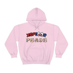 XSPLOOR Peace - Stained Glass (Adult Hooded Sweatshirt)