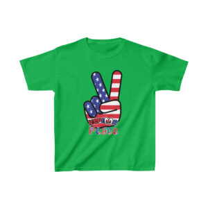 XSPLOOR Peace - Patriotic Hand (Kids Cotton Tee)