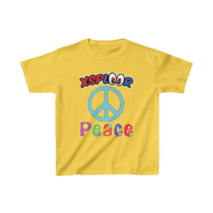 XSPLOOR Peace - Peace Sign (Kids Cotton Tee)