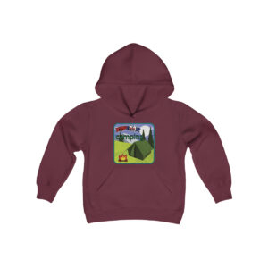 XSPLOOR Camping - Moonlit Tent (Kids Hooded Sweatshirt)