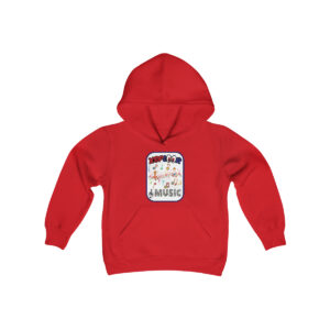 XSPLOOR Music - Kids on Keyboard (Kids Hooded Sweatshirt)